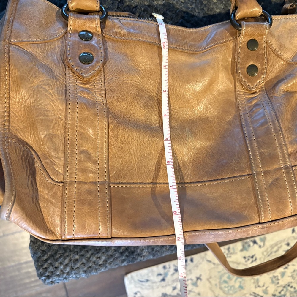 Frye Melissa Cognac Satchel - Picture 8 of 9